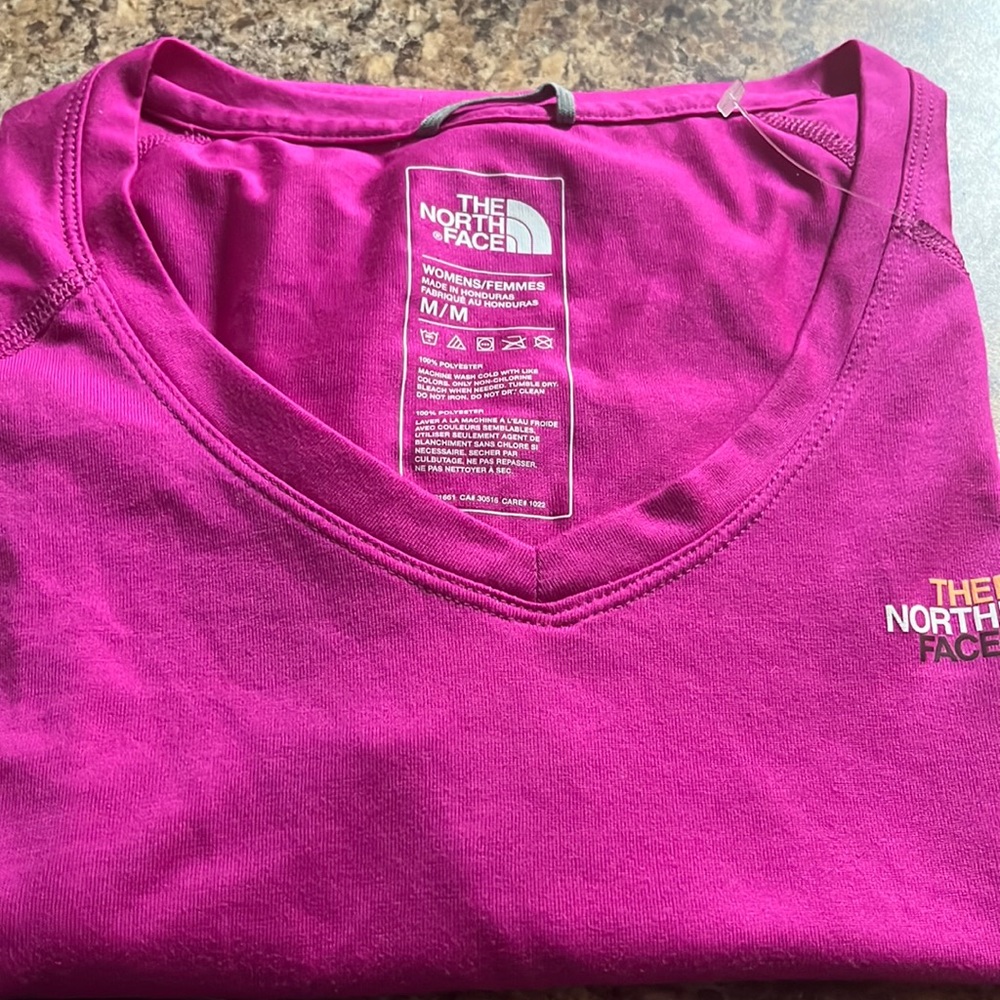 Pink north face active wear semi new